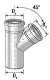 PP Разклонител ф110/110-45° 0