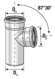 PP Разклонител ф50/50-87°30 0