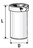 PP Удължител, WC, бял ф110 L230 0