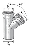 SILERE Разклонител ф110/58-45° 0